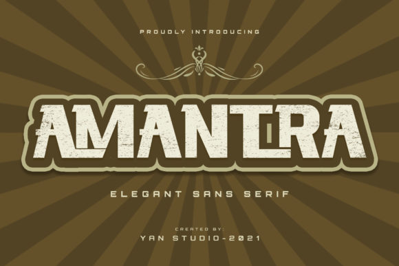 Amantra: A Bold and Thick Display Font for Web Design