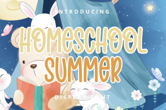 Bring Charm to Your Creations with Homeschool Summer Font