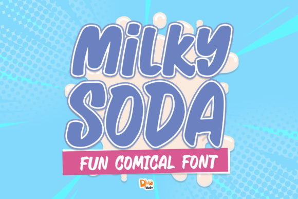 Bring Playful Charm to Your Creations with Milky Soda Font