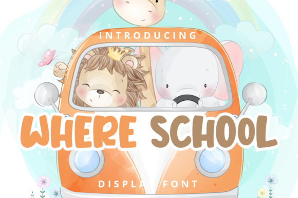 Exploring Where School: A Playful Display Font for Creative Brands