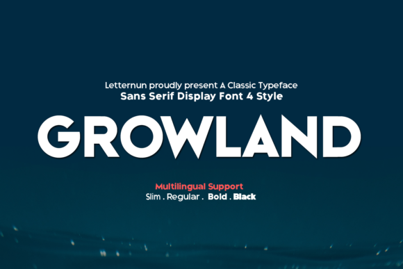 Growland: A Display Font Built for Editorial Impact