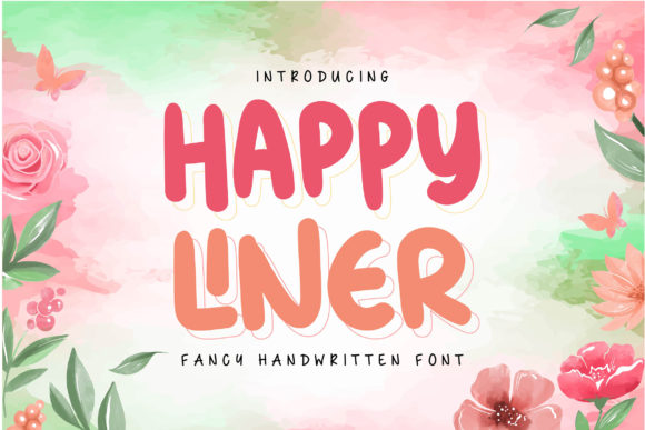 Happy Liner: A Playful Display Font for Your Website
