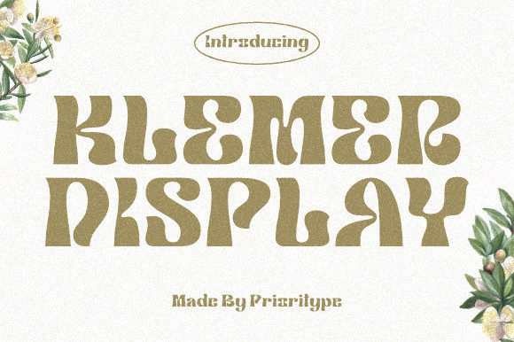 Klemer: A Wavy Display Font for Editorial Personality