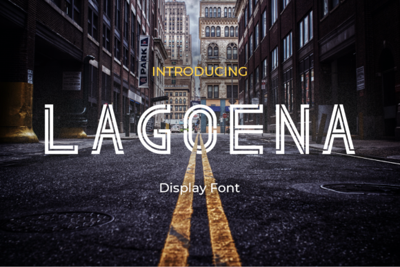 Lagoena: A Modern Display Font for Editorial Mood