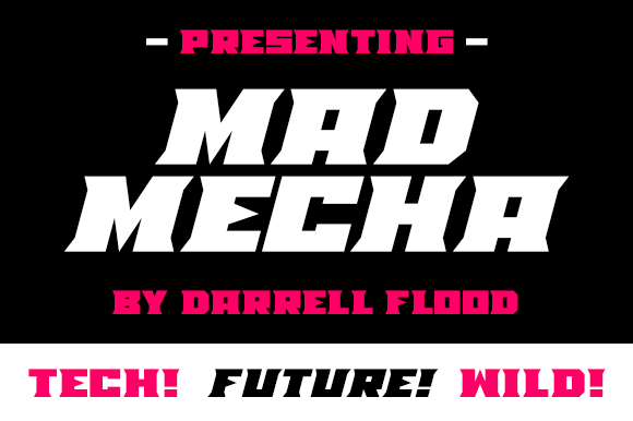 Mad Mecha: A Bold Digital Typeface for Web Designers