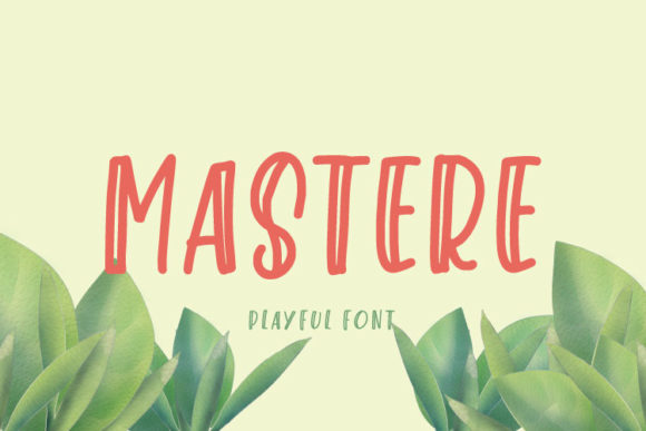 Mastere: A Playful Display Font for Maker Projects