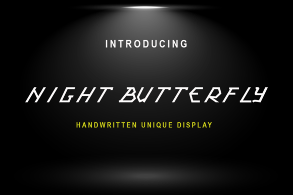 Night Butterfly: A Display Font for Editorial Expression