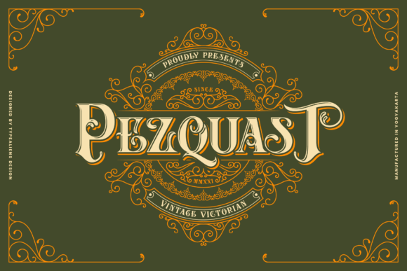 Pezquast: A Bold and Vintage Display Font for Business