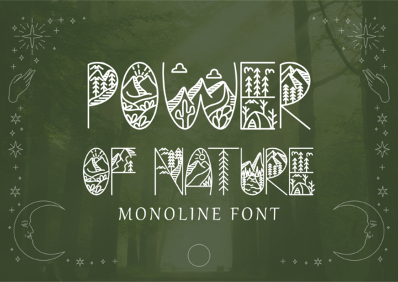 Power of Nature: A Display Font for Creative Digital Branding