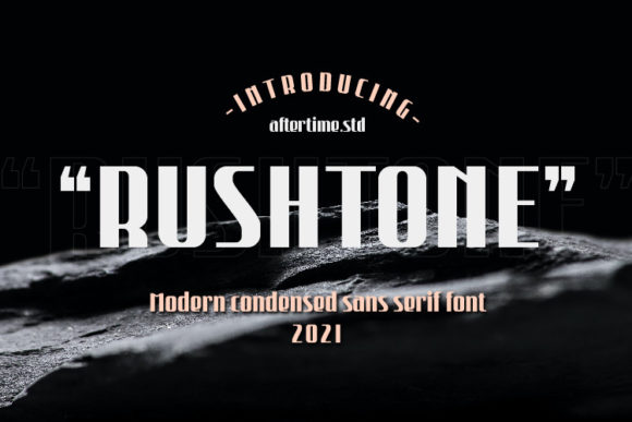 Rushtone Font: A Modern Display Typeface for Punchy Campaign Graphics
