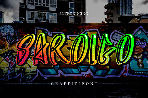 Saroigo: A Graffiti-Inspired Display Font for Digital Identity