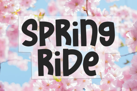 Spring Ride: An Editorial Font for Authentic and Playful Designs