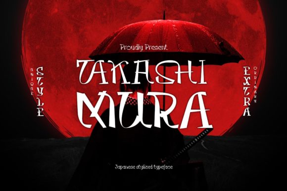 Takasimura: A Distinctive Japanese-Inspired Font for Digital Marketing