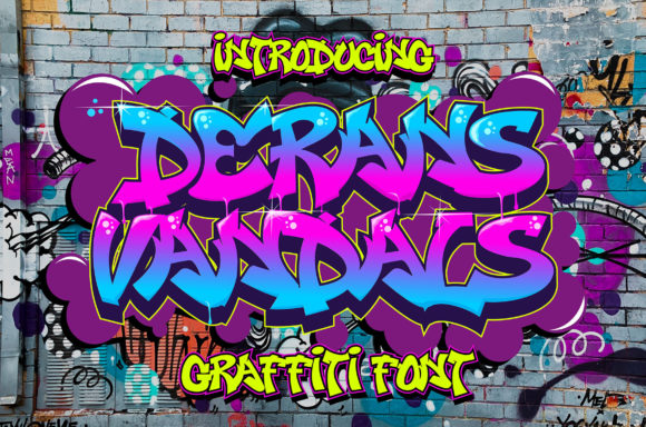 The Craft-Focused Graffiti Font: Derans Vandals